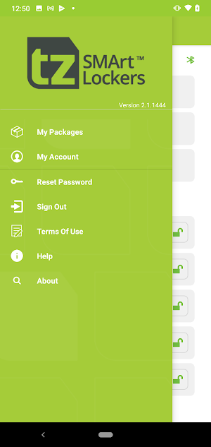 TZ Campus Package Lockers Screenshot 0