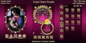 Virgin Mary Purple theme Screenshot 1