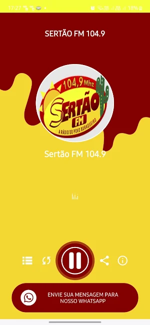 Sertão FM 104.9 Screenshot 2