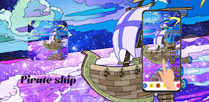 Pirate Ship:Color Master by Number Paint Book Screenshot 2