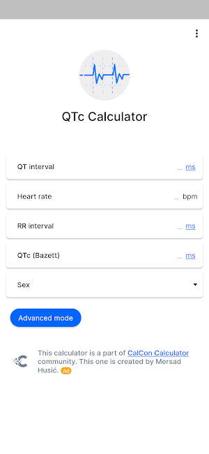 QTc Calculator Screenshot 0