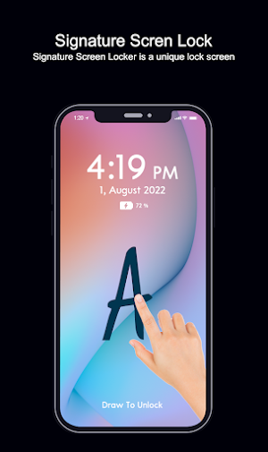 Signature Lock Screen Screenshot 2