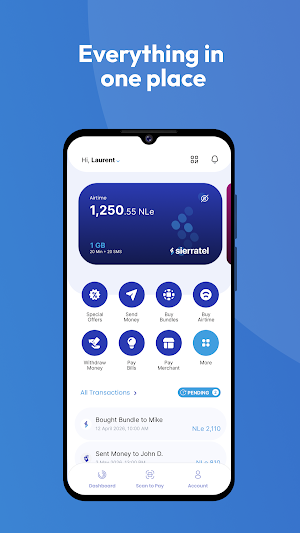 Sierratel App Screenshot 1