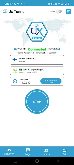 UX TUNNEL VPN Screenshot 0