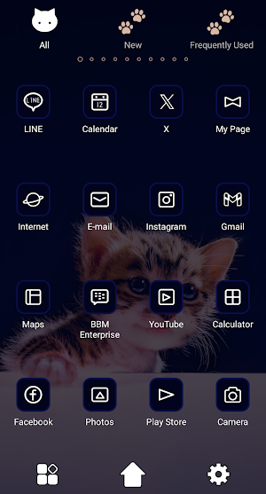 Prowling Kitty Theme +HOME Screenshot 2