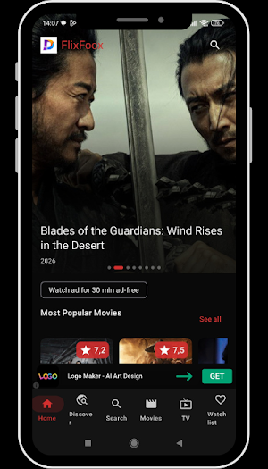 Vflix: Watch Movies & Live TV Screenshot 1