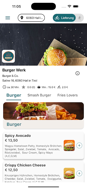 Burger Werk Tirol Screenshot 0
