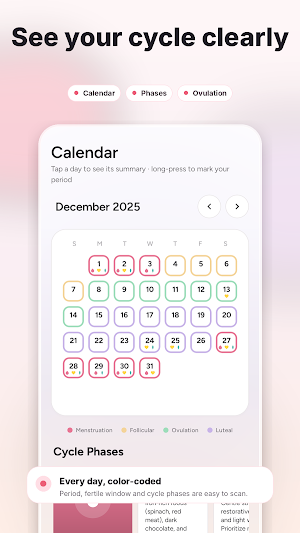 Cykel: Period Tracker & PCOS Screenshot 3