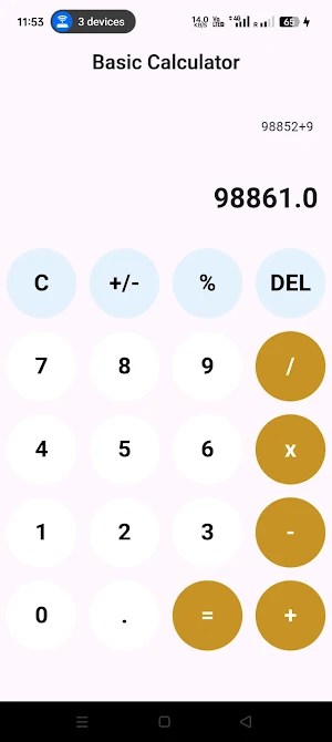 Basic Calculator Screenshot 1