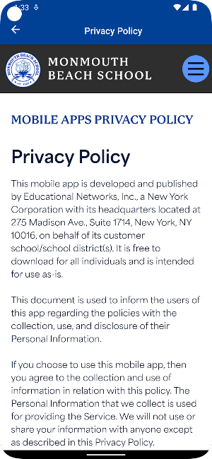 Monmouth Beach School Screenshot 1