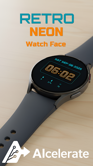 RETRO NEON Watch Face Screenshot 2