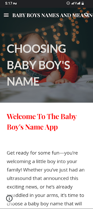 Baby Boys Names Screenshot 1