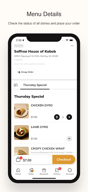 Saffron Halal Spot Screenshot 1