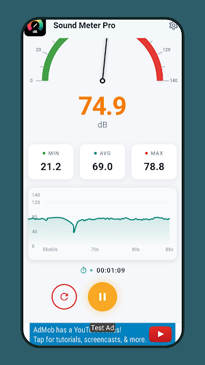 Sound Meter Pro - dB Detector Screenshot 2