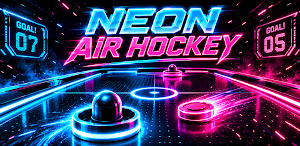 Neon Air Hockey - 2 Player Screenshot 0