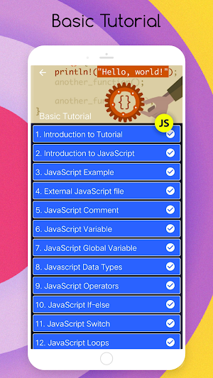 Learn JavaScript Offline Tutorial Screenshot 2