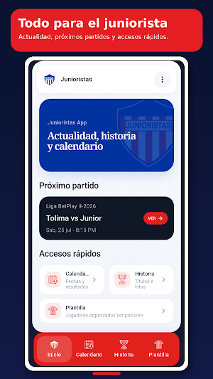 Junioristas App Screenshot 0