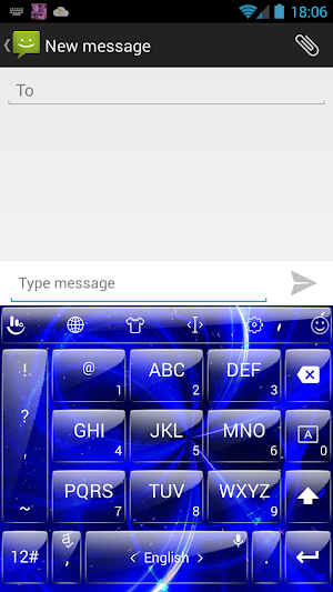 Keyboard Theme G Blue Galaxy Screenshot 3