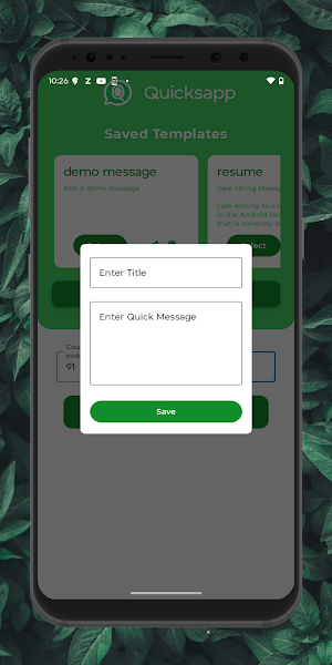 Quicksapp - chat without save Screenshot 1