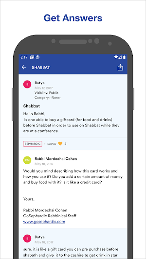 InstaRabbi - Torah Q&A Screenshot 1