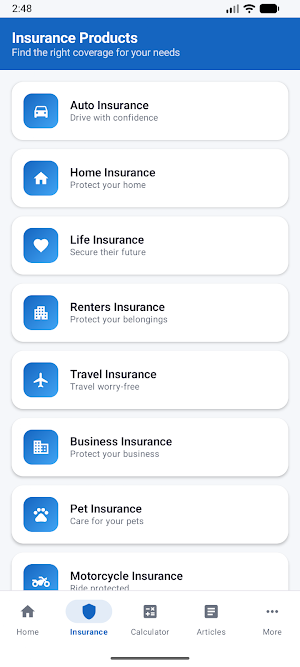 Nationwide Insurance App Screenshot 1