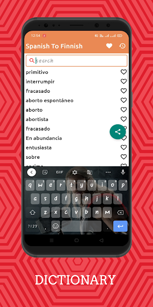 Spanish To Finnish Dictionary Screenshot 1