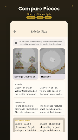 Jewelry Identifier - Appraisal Screenshot 2