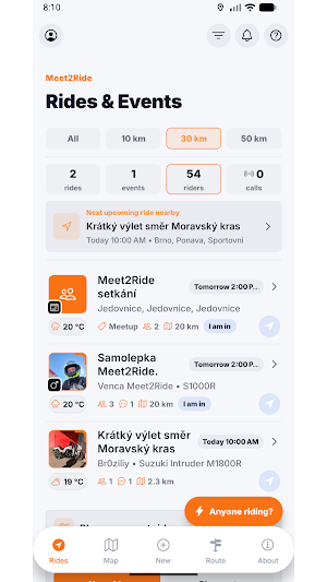 Meet2Ride Screenshot 0