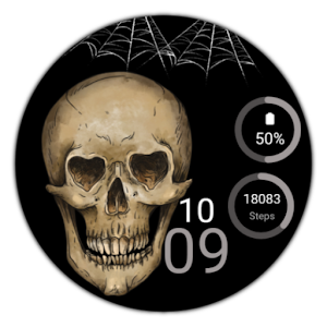 Skull Dark Watch Face Screenshot 3