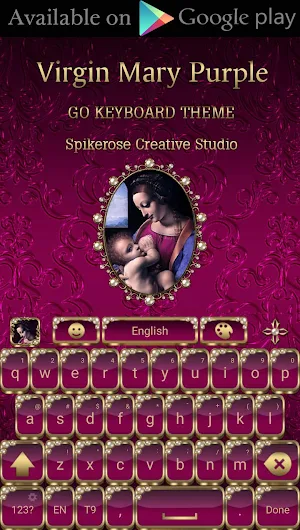 Virgin Mary Purple theme Screenshot 3