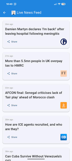 Your News Headlines Screenshot 1