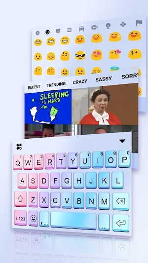 Rainbow Gradient Keyboard Background Screenshot 3
