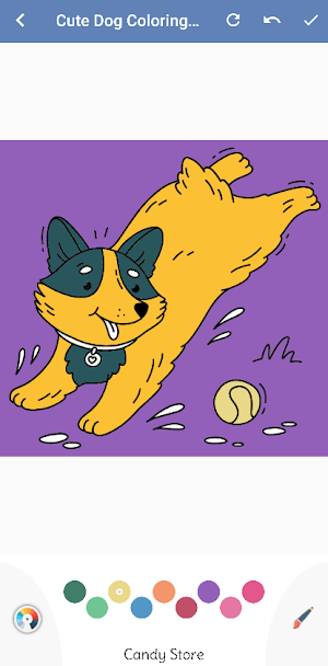 Cute Dog Coloring Book Screenshot 0