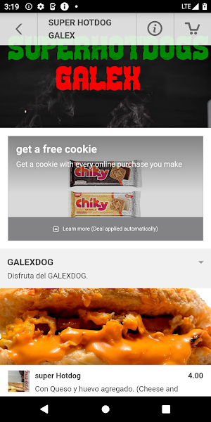 GALEXFOOD Screenshot 2