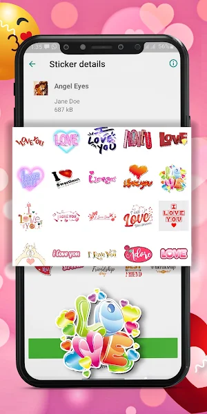 love writes stickers for WASti Screenshot 0