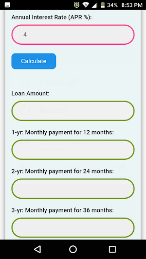Car Payment Comparison Calculator Screenshot 1