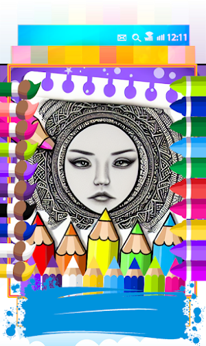 Coloring Mandala Games: Gliter Screenshot 1