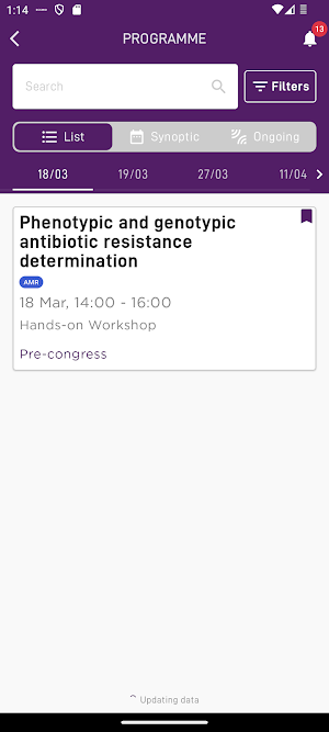 ESCMID 2025 Screenshot 2