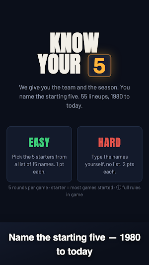 Know Your 5: Lineup Quiz Screenshot 0