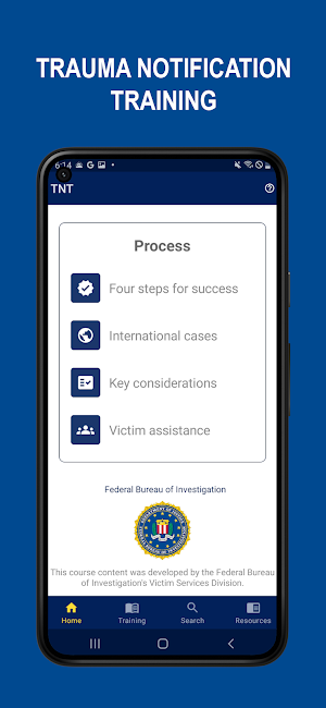 Trauma Notification Training Screenshot 0