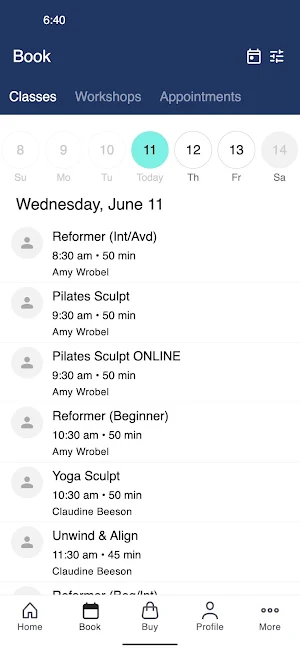 MBS Pilates Screenshot 1