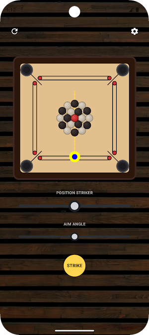 Pocket Striker - carrom board Screenshot 0