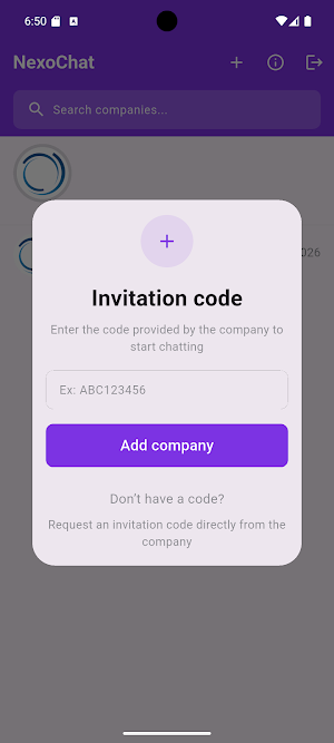 Nexo Chat Screenshot 1