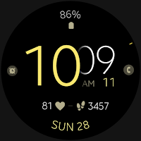 Battery v5 minimal watch face