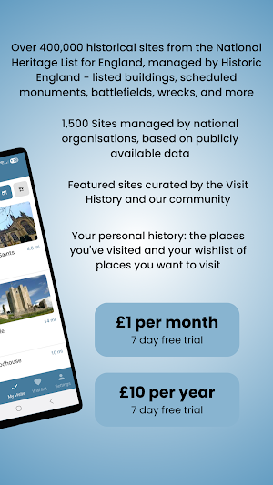 Visit History Screenshot 1