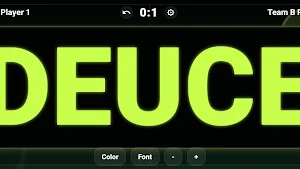 Tennis Board - Scoreboard Screenshot 1