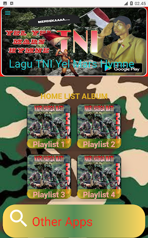 Lagu TNI Yel Mars Hymne Screenshot 2