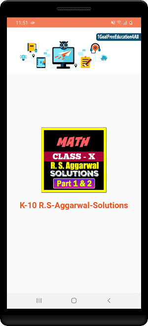 RS Aggarwal Class 10 Math Solution OFFLINE Screenshot 0