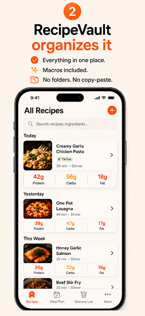 RecipeVault: Recipe Keeper Screenshot 1