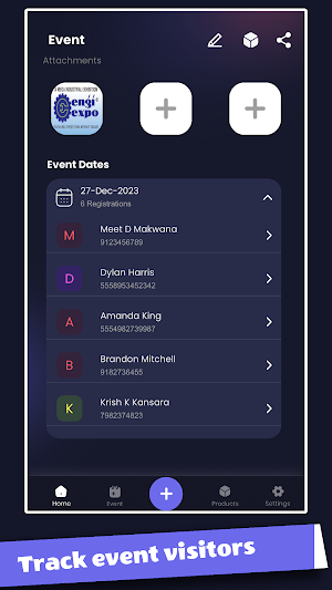 Event Tracker - Expo Data Hub Screenshot 3